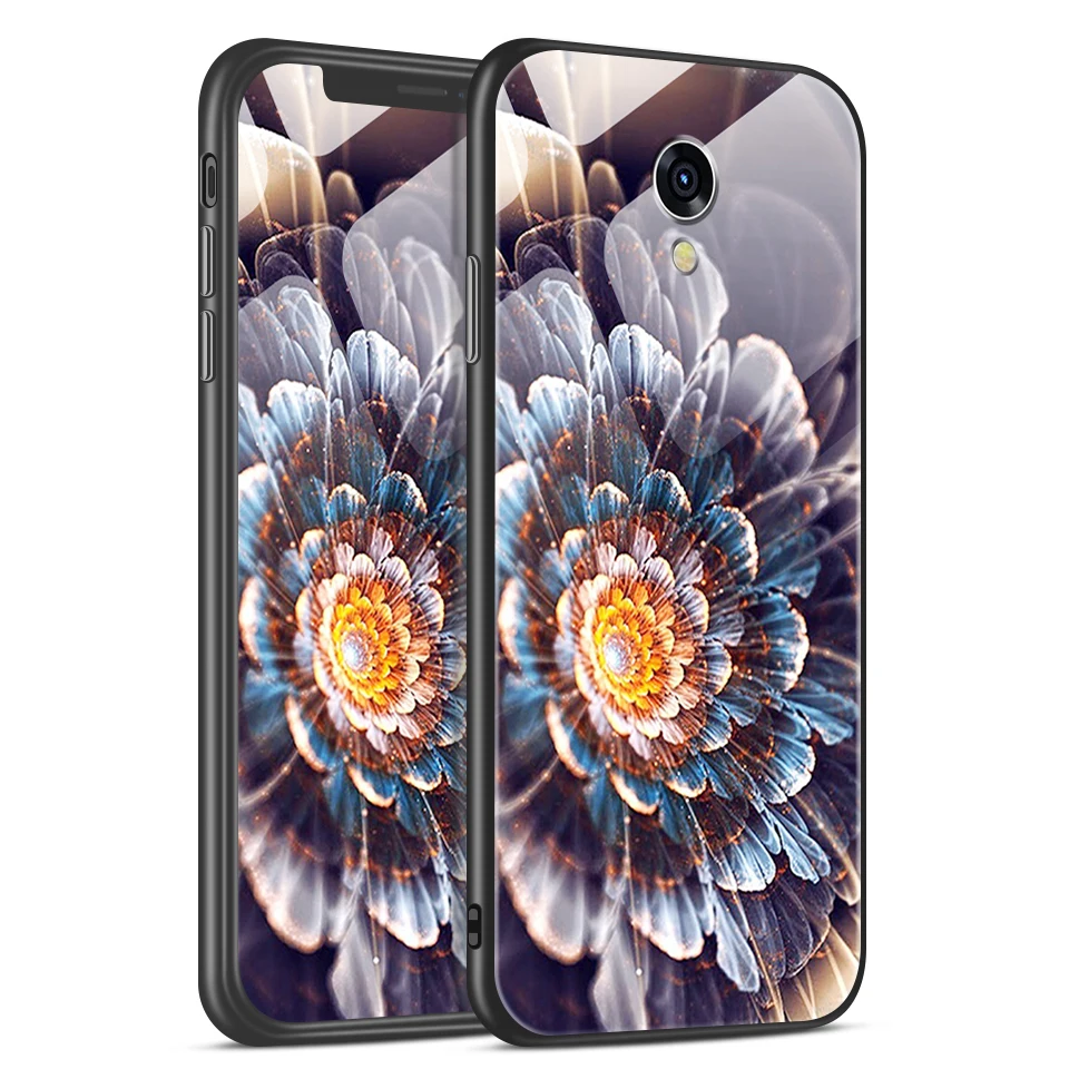 W197 Для Meizu M5 M6 M8 M9 Note звездный узор закаленное стекло чехол для Meizu Note 8 9 чехол для телефона Meizu Note5 ТПУ Защитная оболочка - Цвет: W197
