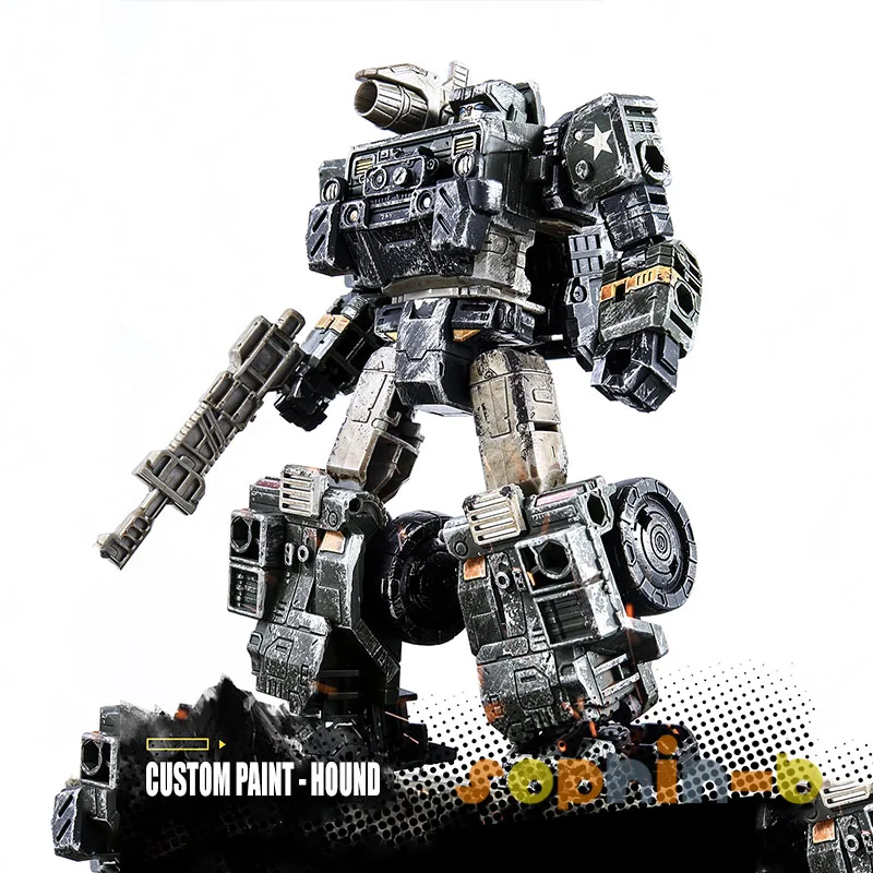 Hound - No Box Выбор расцветки битва поврежденная трансформированная Cybertron Хаунд с металлическими деталями фигурка Оптимус Прайм Шмель фильм - Цвет: Hound - No Box