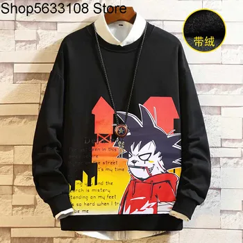 

Plus Fat plus Fat Round Neck Leisure Wei Yi Spuer Fat Brother Printing Personality Plus Velvet Coat 8xl