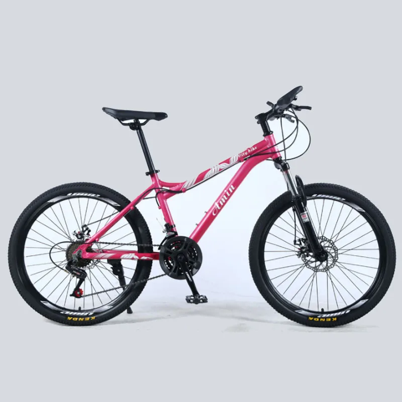 Excellent 24-Inch Aluminum Alloy Bicicleta De Montaña21/24/27 Speed Double Disc Brake Female Off-Road Student Variable Speed Adult Bicycle 1