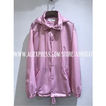 

fashion women's jacket pocket zipper hooded jacket loose thin windbreaker 2020 new Embroidered sun protection jacket on back