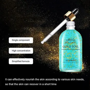

2020 new 100ml 24k Gold Hyaluronic Acid Face Serum Moisturizer Essence V5M5
