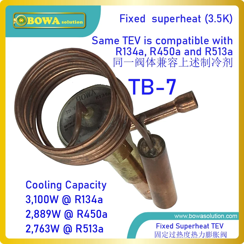 КВт R134a TEV соответствует компрессору охлаждающей жидкости 1HP предназначена для