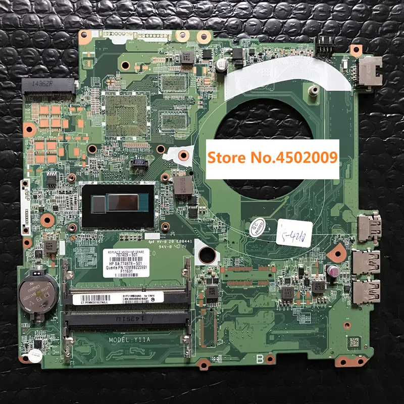 767409 001 для hp 17 F 17T DAY11AMB6E0 501 Материнская плата ноутбука с SR1EF I5 4210U|Материнские платы