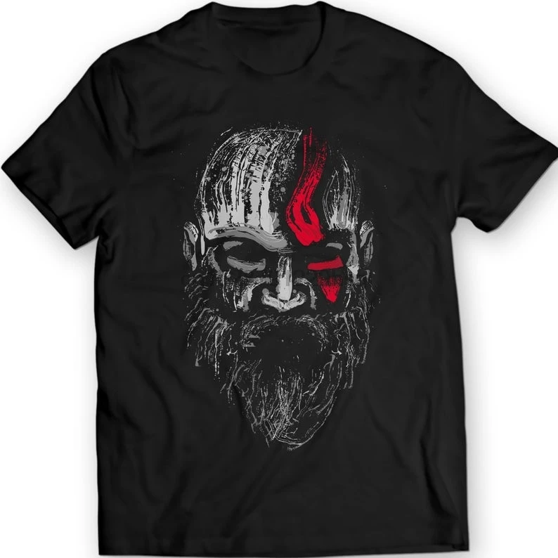 Футболка с надписью God of War Kratos модная футболка из 100% хлопка топы оптовая продажа |