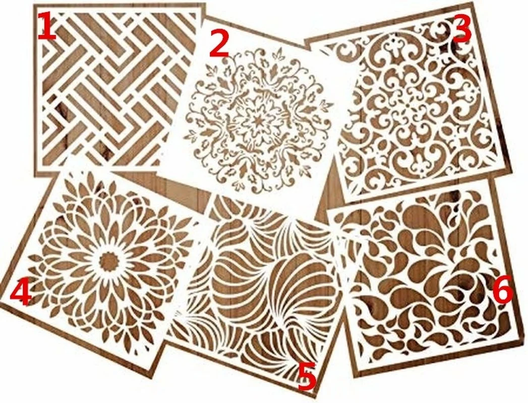 15 CM DIY Craft Mandala Stencils for Painting on Wood,Wall Art ...