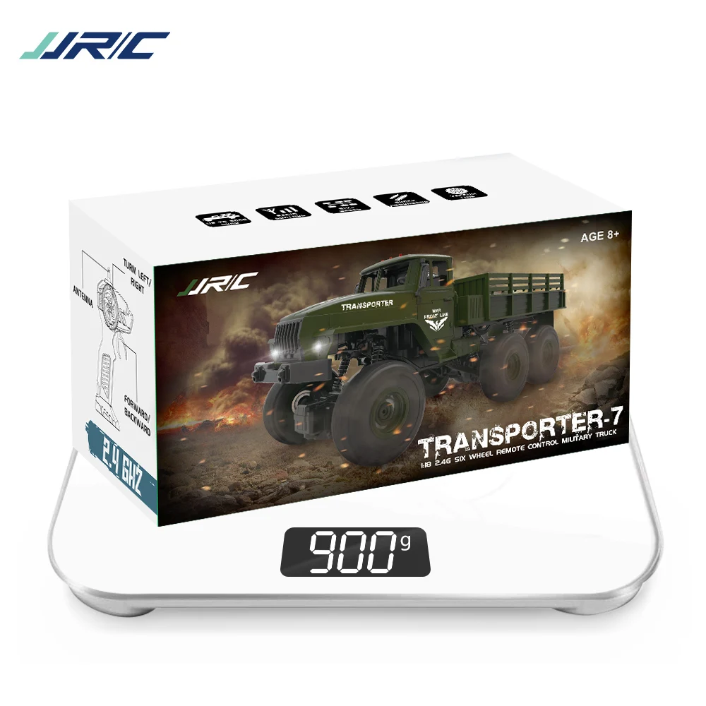 JJRC Q68 Q69 1/18 RC грузовик 2 4G 6WD внедорожник гусеничный военный армейский автомобиль