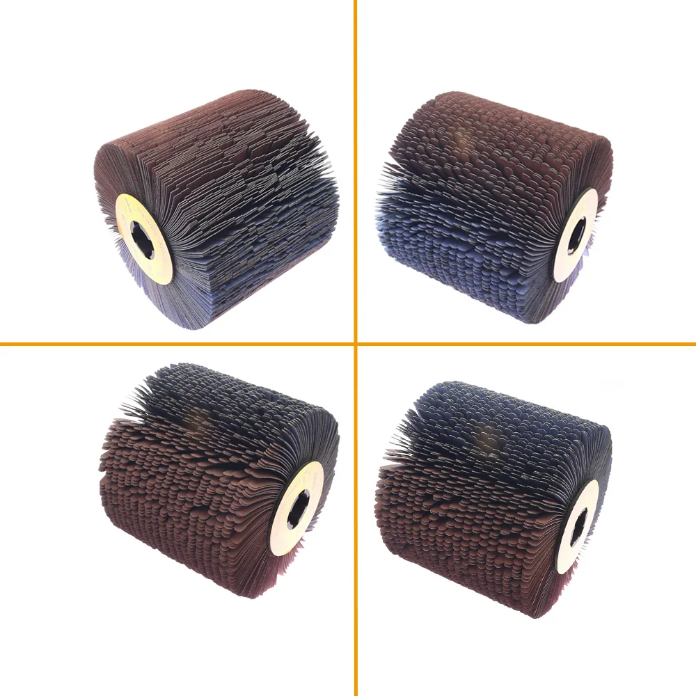 115*100*19mm Woodworking Polishing Wheel Sanding Cloth Wire Striping Drum Grinding Wheel for Irregular Surface Finish