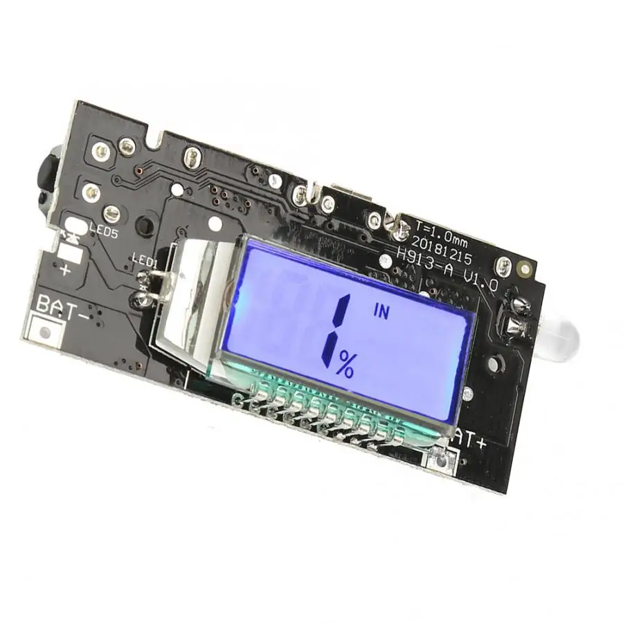 Двойной USB 5 в 1 а 18650 внешний аккумулятор литиевая батарея зарядное устройство