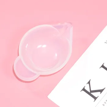 

1pc Silicone Mini Coloring cup Transparent Measuring Pigment cup for DIY jewelry making tool supplies