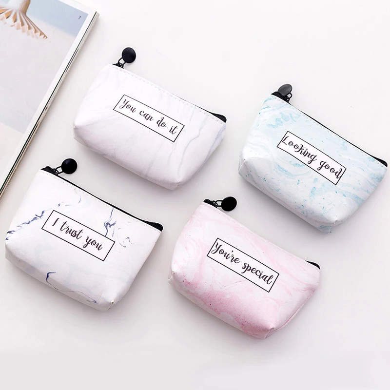 Monederos creativos con estampado de letras para cartera con cremallera, bolso de mano portátil de PU para niños y niñas|Monederos| - AliExpress