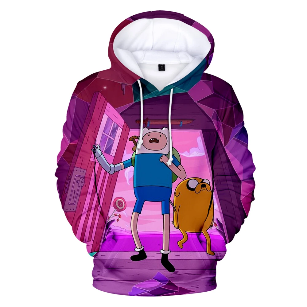 Толстовка с капюшоном Adventure Time 3D Женская/мужская толстовка длинным рукавом Лидер