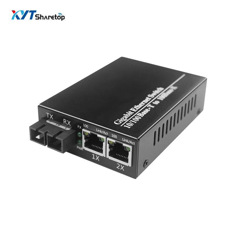 1 100 м оптический порт 2 ethernet SFP конвертировать в RJ45 двойной волоконный