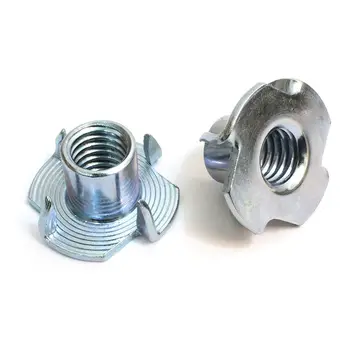 

T-Nut 1/4-20 Inch (100 Pcs) Pronged Tee Nut