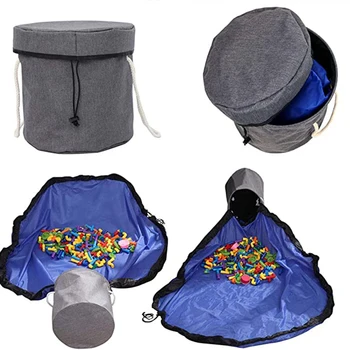 

2 Sets of Large Toy Storage Bucket Bag Toy Cleaning Storage Basket and Game Pad Large Lapacity Toy Storage Bag
