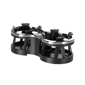

Hot Auto Supplies Vehicle Car Cup Holder Drink Stand Tidying Adjustable Space Saving Bottle Double Hole Insert Expander Elastic