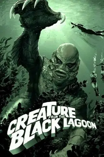 Creature From The Black Lagoon 24x16 24x36inch Horror Movie Silk Poster 