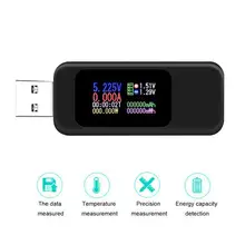 KEWEISI – testeur USB 0 5A, courant 4 30V, tension type c, affichage couleur, chargeur, testeur de puissance, détecteur de batterie Mobile 