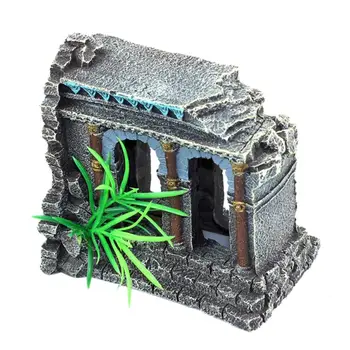 

Aquarium Decoration Column Triumphal Arch Shelter Landscaping Fish Tank Ornament