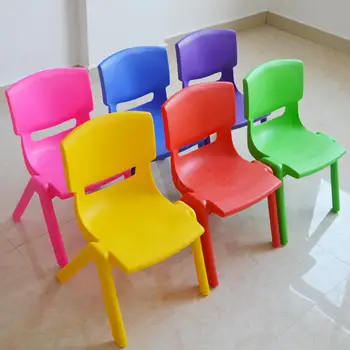 

Thickened Kindergarten Chair Plastic Children's Table And Chair Baby Chair Children's Stool Backrest Chair Bench Household Slip-