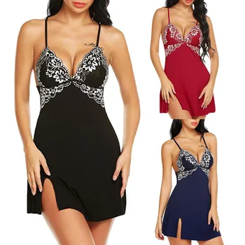 

Sexy Robe Sets Sleep Tops New Women Sexy Lingerie Lace Micro G-string Thong Lingerie Sleepwear Underwear Пижама Женская New