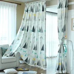 Blackout Curtains for the Kids Bedroom Kitchen Cartoon Tree Printed Living Room Window Treatment Curtain Custom Made Home Decora