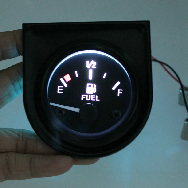 52 мм Универсальный Автомобильный указатель расхода топлива в черном корпусе с датчик уровня поплавка Сенсор в автомобильной измерительный датчик для снятия показаний давления 12V