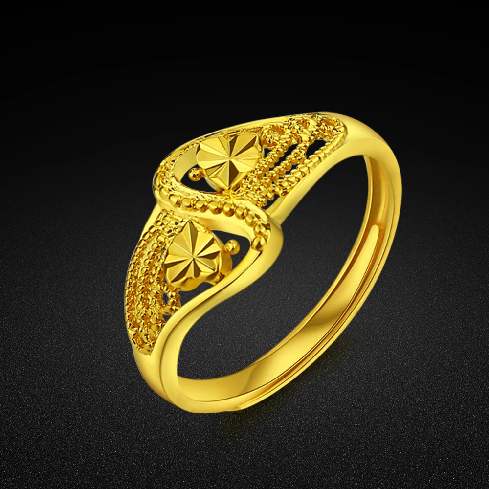 Anello Da Donna Vintage 925 Superficie In Argento Anello In Oro 24 Carati Gioielli Di Lusso Anello Nuziale In Oro Accessori Regalo