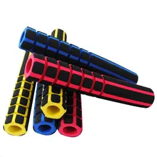 Крышка ручки двухцветный вертикальный полосатый резиновый Поролоновый чехол 22 апертура горный велосипед покрытие ручки