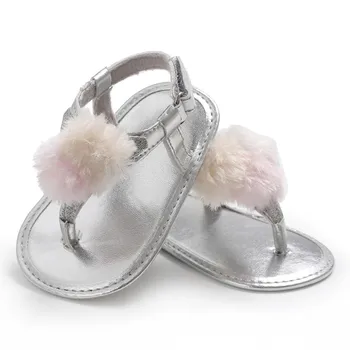 

Summer Baby Girl Solid Color Sandals Fashion Feet Casual Sandals Children's PU Soft-Soled Shoes
