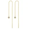 MinaMaMa acier inoxydable longue chaîne mince gland boule étoile papillon goutte boucle d'oreille pour femme enfileur boucles d'oreilles bijoux de mode