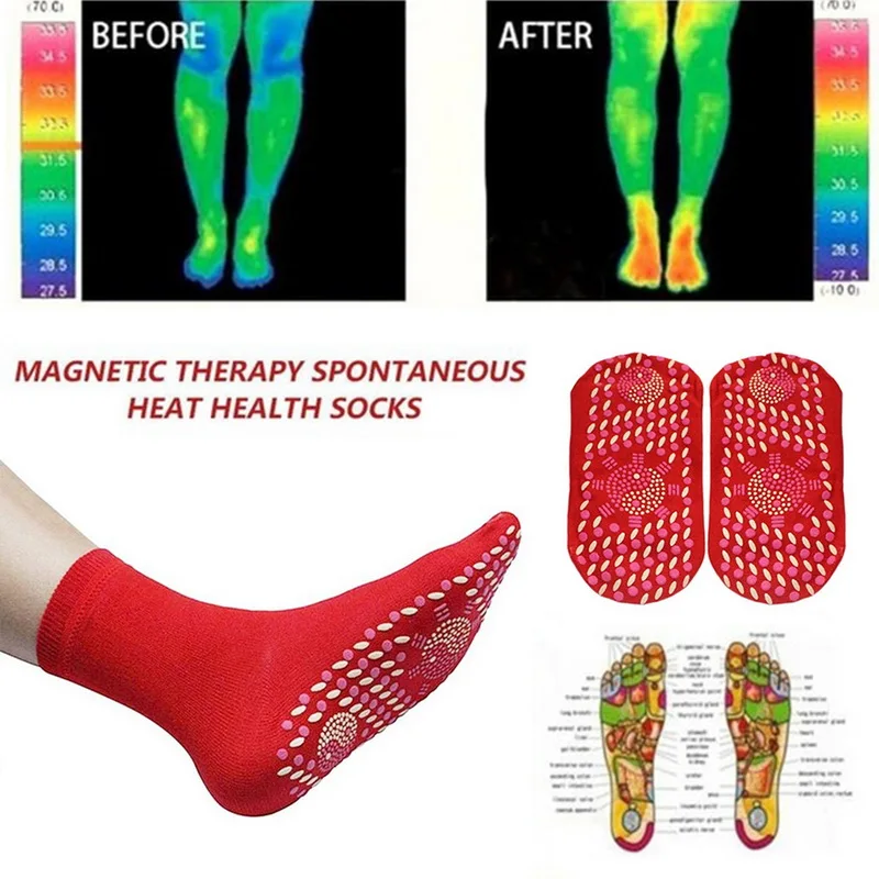 SFIT новые Самонагревающиеся турмалиновые магнитные удобные и дышащие носки зимние лыжные фитнес термоноски с подогревом