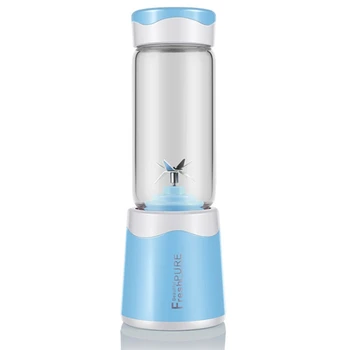 

Portable Juice Blender Usb Juicer Cup Multi-Function Fruit Mixer Six Blade Mixing Machine Smoothies-Blue
