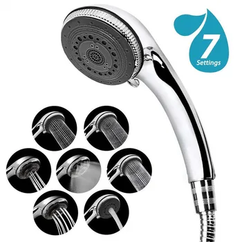 

Shower Head-7 Mode Settings Luxury set Spa Adjustable Shower Heads with Handheld Spray, High Pressure Shower Head for Bath Room