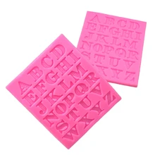 26 английская заглавная буква форма силиконовая форма для торта, сделай сам форма для выпечки для шоколада форма для печенья глиняные инструменты для украшения тортов из мастики