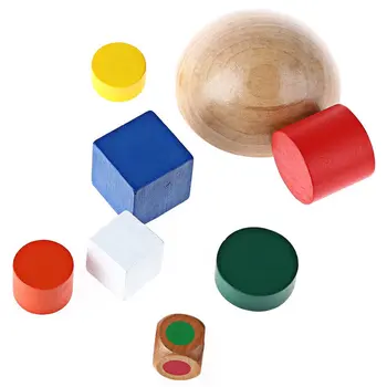 

Kids Wooden Hemisphere Balance Stacking Game Toys Educational Baby Building Block Development Intelligent Toys For Children Gift
