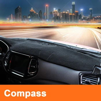

Car Dashboard Avoid Light Pad Instrument Platform Desk Cover Mats Trim LHD For Jeep Compass 2014 2015 2016 2017 2018 Accessories