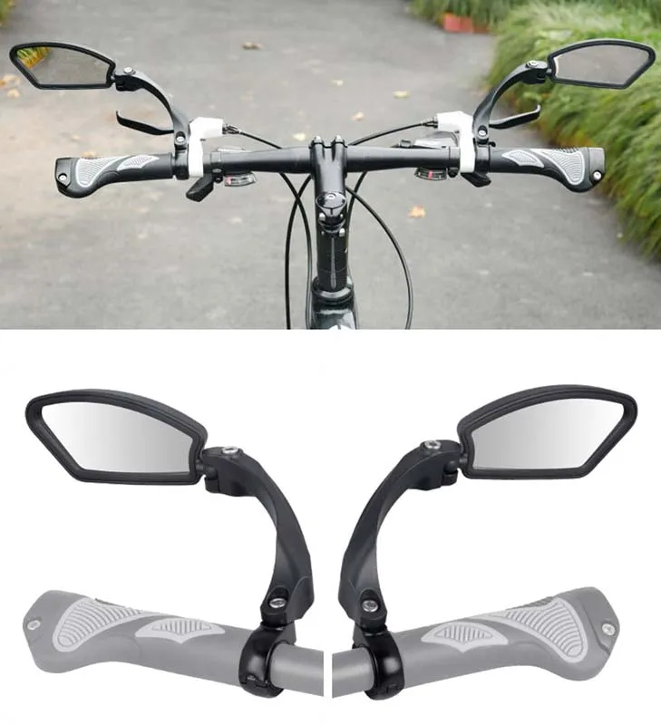 Bicycle Mirror 360 Degree Rotate MTB Road Bike Rearview Handlebar Mount Flexible Safety Cycling Back Mirror Folded Blind|Велосипедные зеркала| | АлиЭкспресс