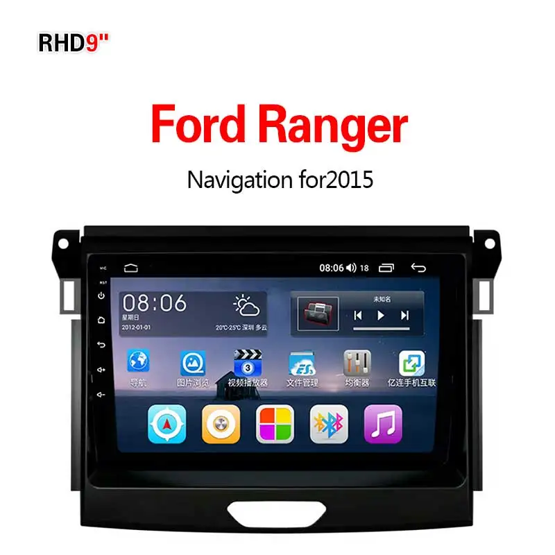 4G8core64G Lionet gps навигация для автомобиля Ford Ranger 9 дюймов RF1003X - Размер экрана, дюймов: 4G8core64G