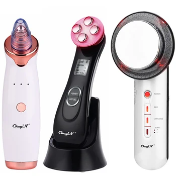 

EMS Mesotherapy RF Radio Frequency Facial Beauty +Electric Blackhead Remover Vacuum Suction + Infrared Body Slimming Massager 53