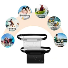 2 шт. водонепроницаемый плавательный мешок лыжный дрейф дайвинг сумка через плечо на поясе Подводные Сумки и чехлы для мобильных телефонов для пляжная лодка спорта