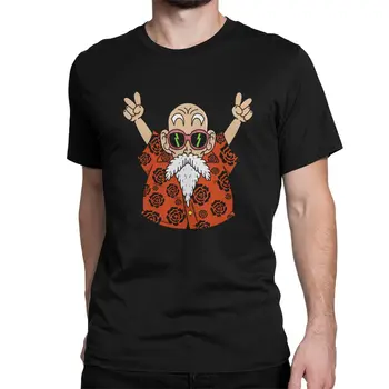 

Dragon Ball T Shirts Men Cotton Creative T-Shirts Round Neck Japan Anime The Master Tee Shirt Short Sleeve Clothes Printed