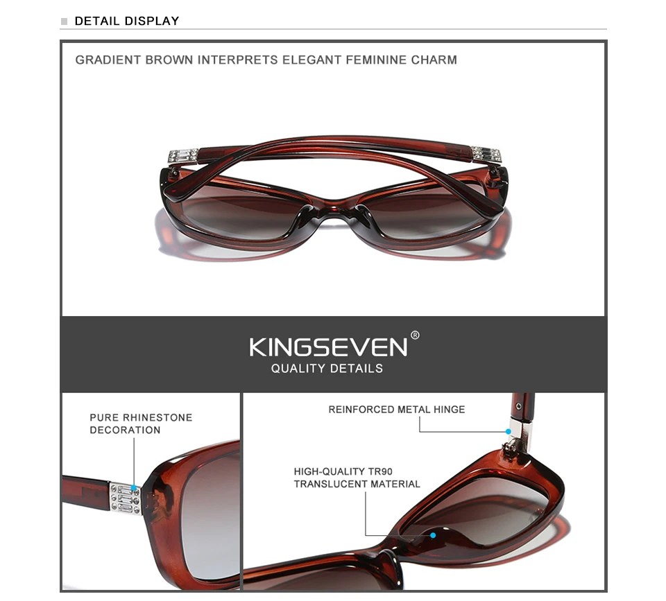 KINGSEVEN Young Style Gradient Sunglasses Women's Polarized