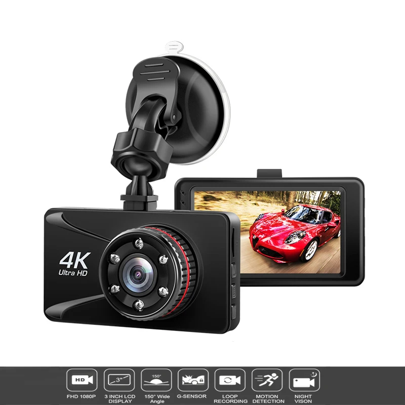 Автомобильный видеорегистратор Camesh Cam 3 ''4 K 1080P Full HD Dash camera 150 градусов Dash Cam Voiture автомобили ночного видения g-сенсор Автомобильная камера реко... Автомобильный видеорегистратор Camesh Cam 3 ''4 K 1080P Full HD Dash camera 150 градусов Dash Cam Voiture автомобили ночного видения g-сенсор Автомобильная камера реко...