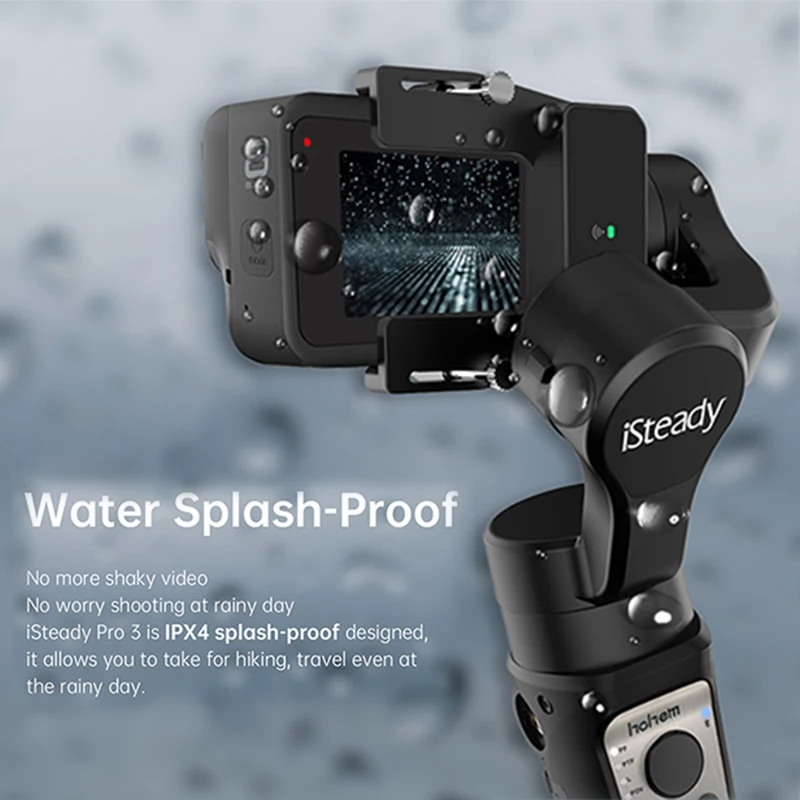 Hohem iSteady Pro 3 осевой ручной брызгозащищенный карданный стабилизатор для DJI Osmo Action