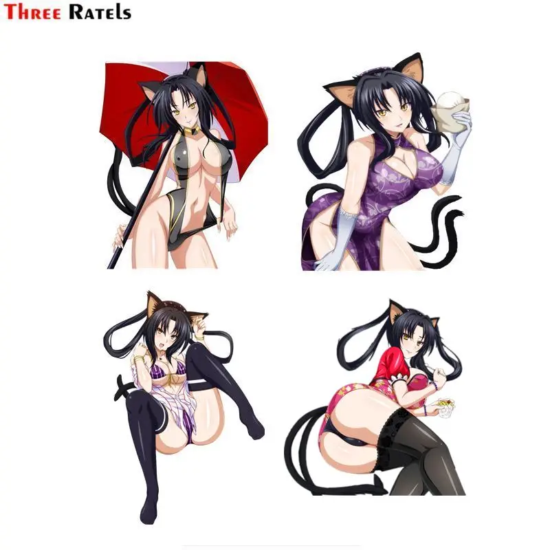 Three Ratels FC564 HIGH SCHOOL DXD Kuroka аниме секс-девушка наклейка на капот автомобиля |