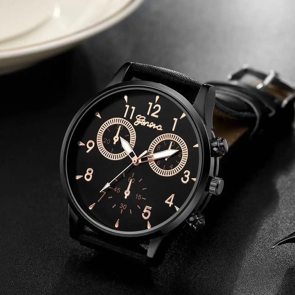 

Geneva New Style MEN'S Watch Hot Selling Cheap Watch