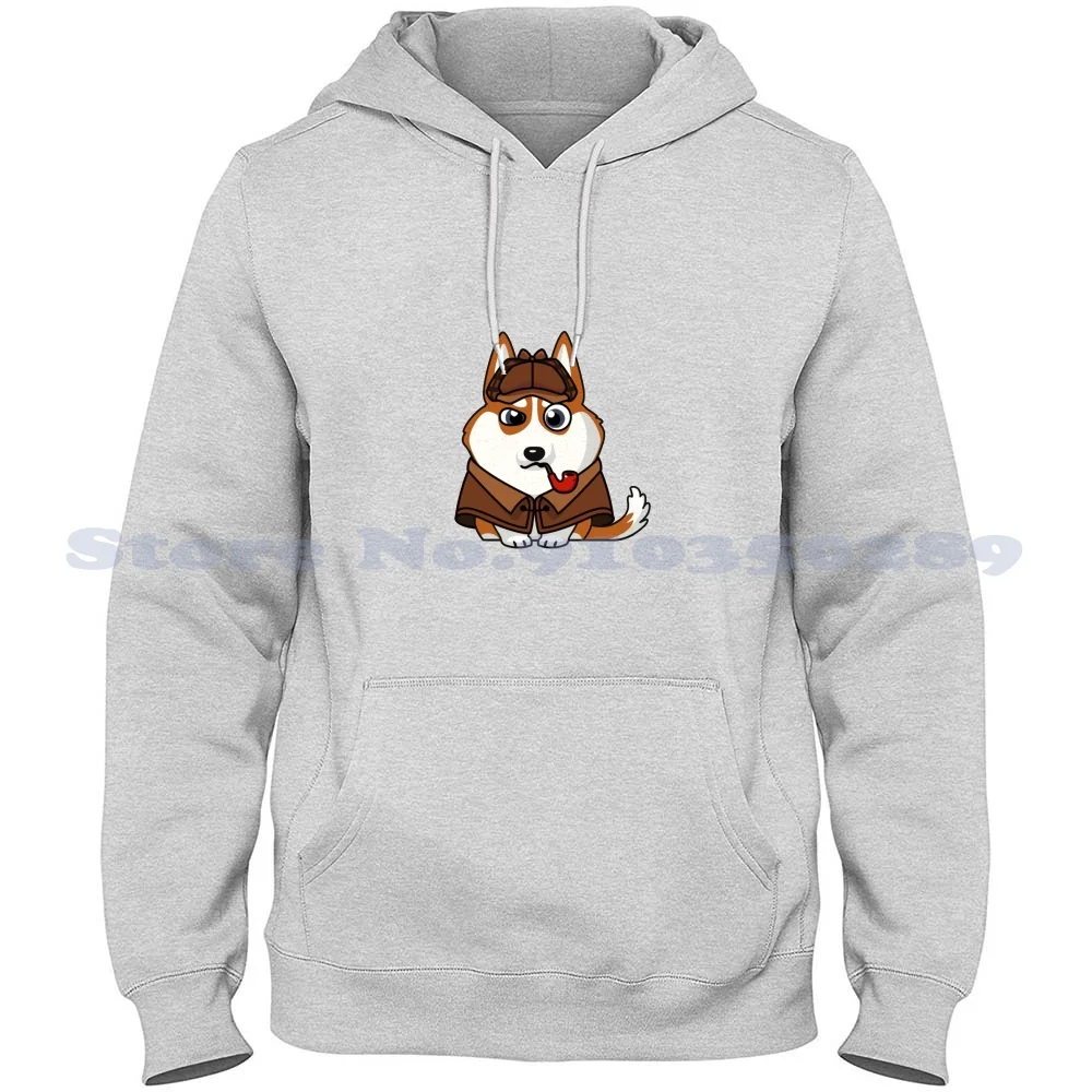 Crypto Puppy-Sherlock Streetwear Sport Felpa Con Cappuccio Tron Crypto Kids Fun Cuty Dog Puppy Holmes Smart Intelligent