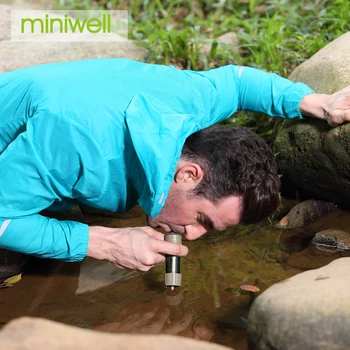 miniwell Outdoor Portable Survival Water Purification Purifier can drink water directly for camping emergency kit 1