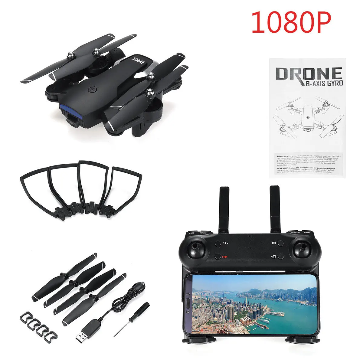 2,4G L107 1080P двойная Wifi камера s Drone 120M RC Drone gps полная широкоугольная камера приложение RC камера Drone gps - Цвет: 1080P black